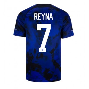 United States Giovanni Reyna #7 Replica Away Stadium Shirt World Cup 2022 Short Sleeve